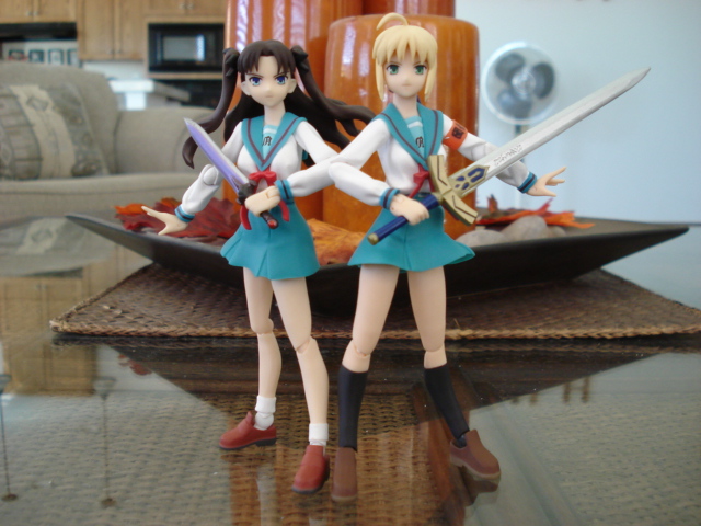 Saber and Rin from North High
